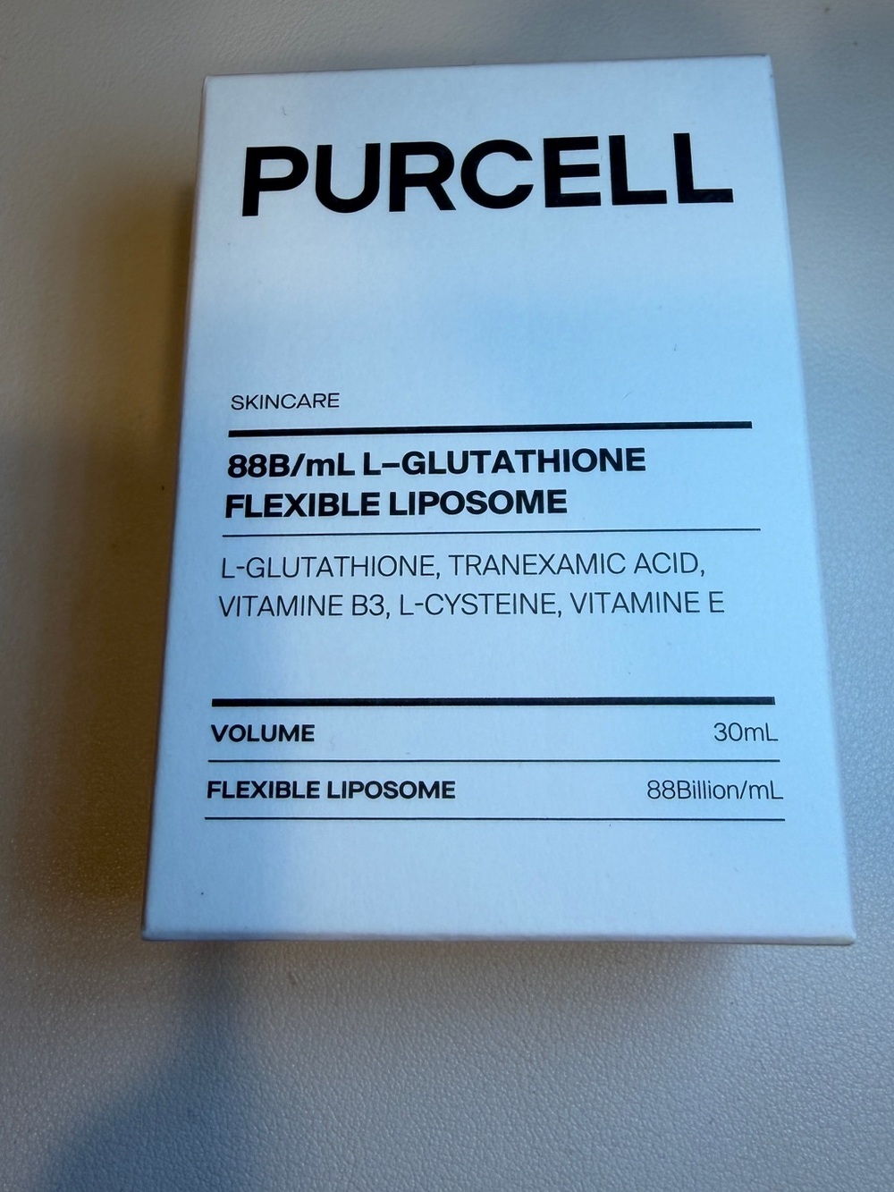 Purcell L-Glutathione Flexible Liposome Serum 30ml